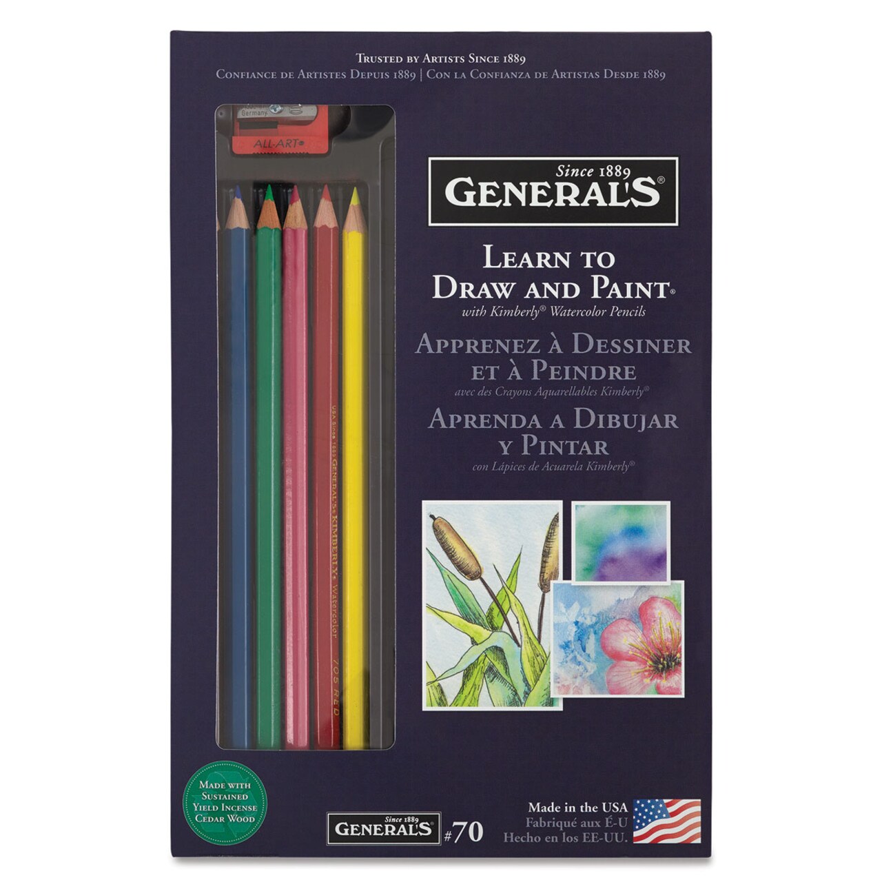 General's Kimberly Watercolor Pencil Set - Learn to Draw and Paint Set